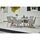 Signature Design by Ashley Seton Creek Patio Dining Table in White and Natural - Table Only, , large