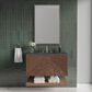 James Martin Marcello 36" Single Bathroom Vanity in Chestnut with 3 cm Charcoal Soapstone Quartz Top and Rectangular Sink, , large