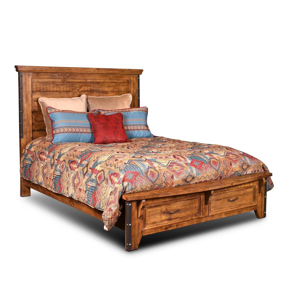 Sunset Bay Urban Rustic 3 Piece King Bedroom Set in Rustic Brown, , large