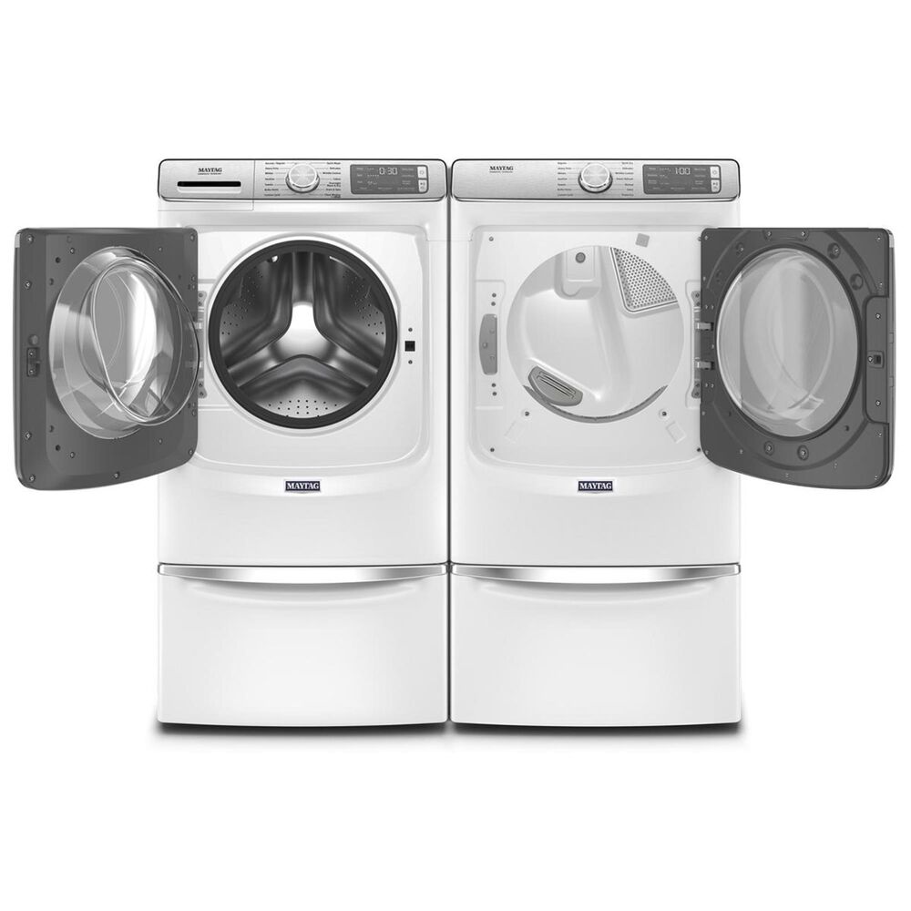 Maytag 5.0 Cu. Ft. Front Load Washer with Steam in White, , large