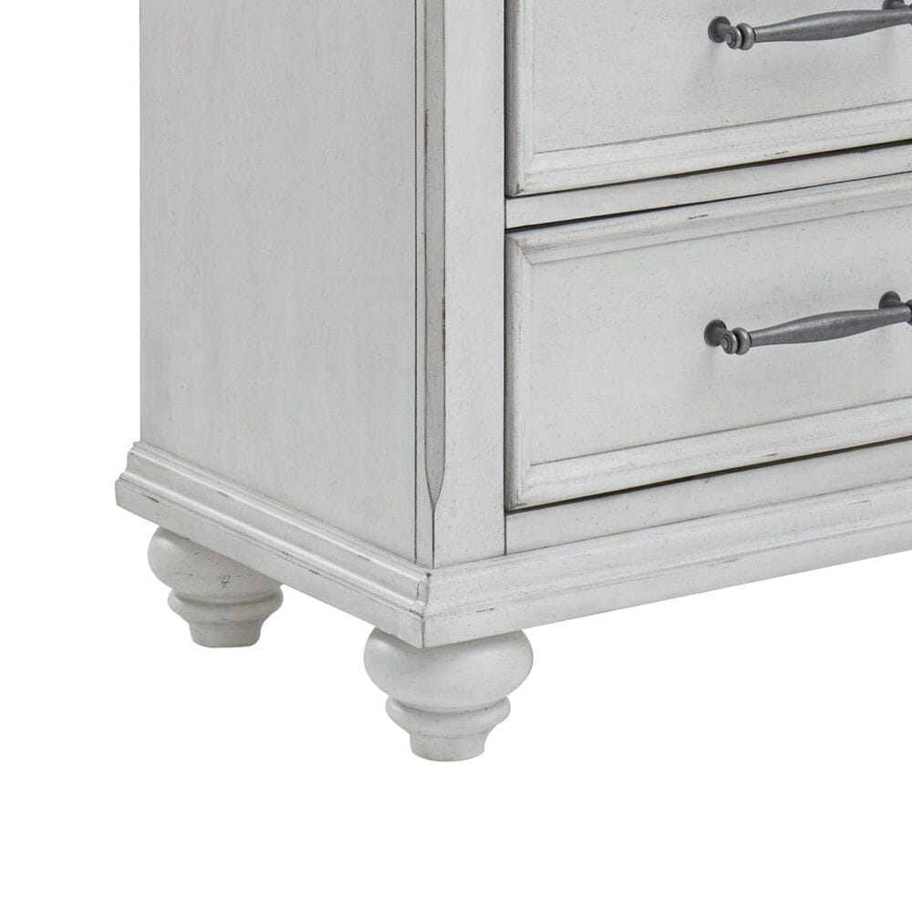 Signature Design by Ashley Kanwyn 3 Drawer Nightstand in Distressed Whitewash, , large