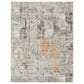 Surya Presidential PDT-2306 7"9" x 10"3" Blue, Gray and Orange Area Rug, , large