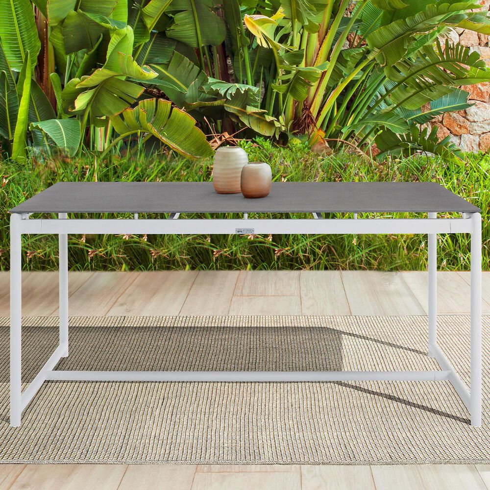 Blue River Royal Patio Dining Table in White - Table Only, , large