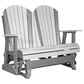 Amish Orchard 4" Adirondack Glider in Dove Gray and Slate, , large
