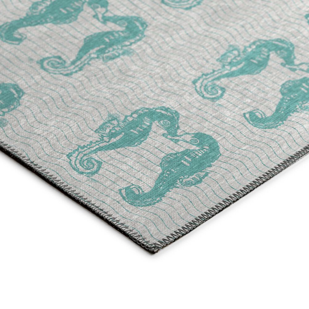 Dalyn Rug Company Seabreeze SZ15 2&#39;3&quot; x 7&#39;6&quot; Teal Runner, , large