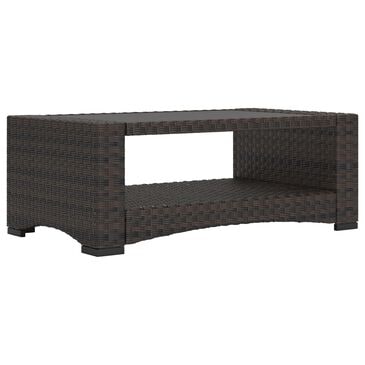 Signature Design by Ashley Windglow Patio Coffee Table in Brown - Table Only, , large