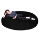 Jaxx 6" Cocoon Large Bean Bag Chair in Black, , large