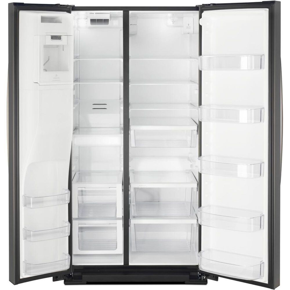 Whirlpool 28 Cu. Ft. 36-Inch Wide Side-by-Side Refrigerator in Black Stainless, , large