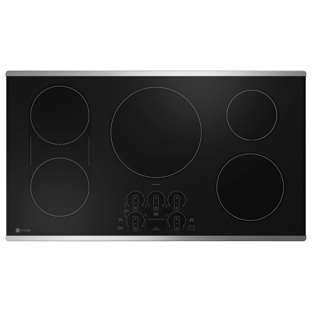 GE PROFILE 2-Piece Kitchen Package with 30&quot; Smart Built-In Convection Double Wall Oven and 36&quot; Induction Cooktop in Stainless Steel, , large