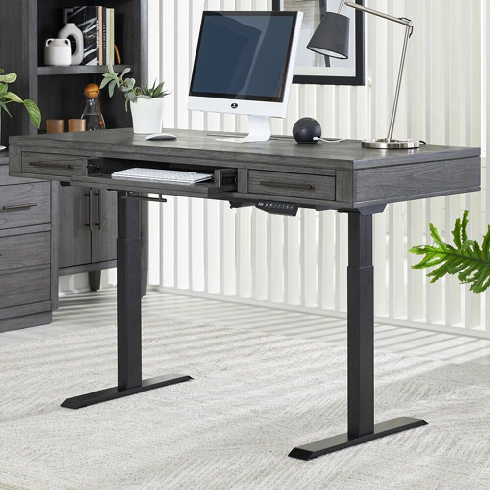 Riva Ridge Preston 60&quot; Adjustable Lift Desk in Urban Grey, , large