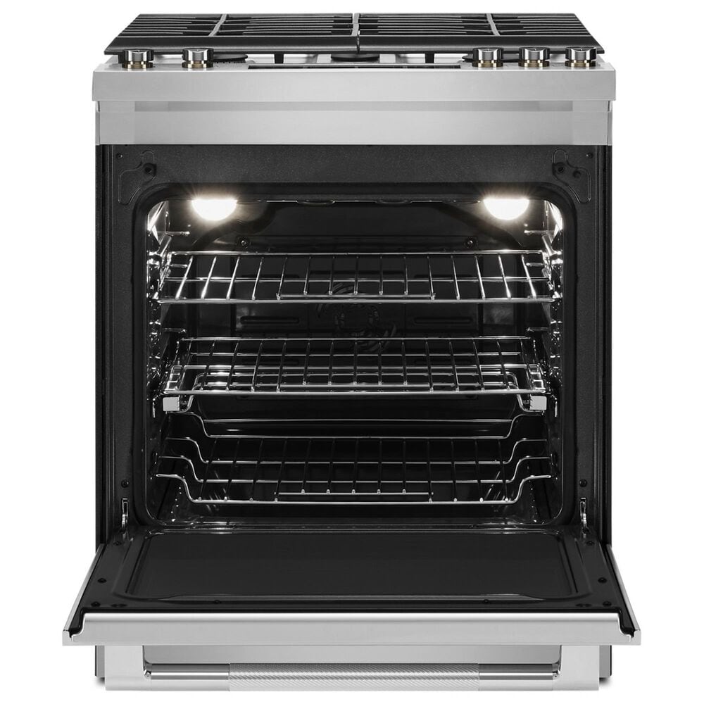 Whirlpool 6.8 Cu. Ft. Slide-In Dual Fuel Range in Stainless Steel and Black, , large