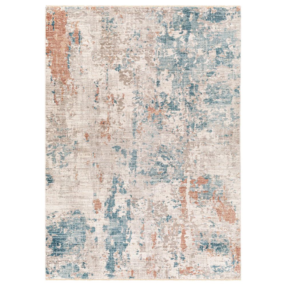 Surya Carlisle 2"11" x 10" Pale Blue, Dusty Pink, Medium Brown, Cream and Charcoal Runner, , large