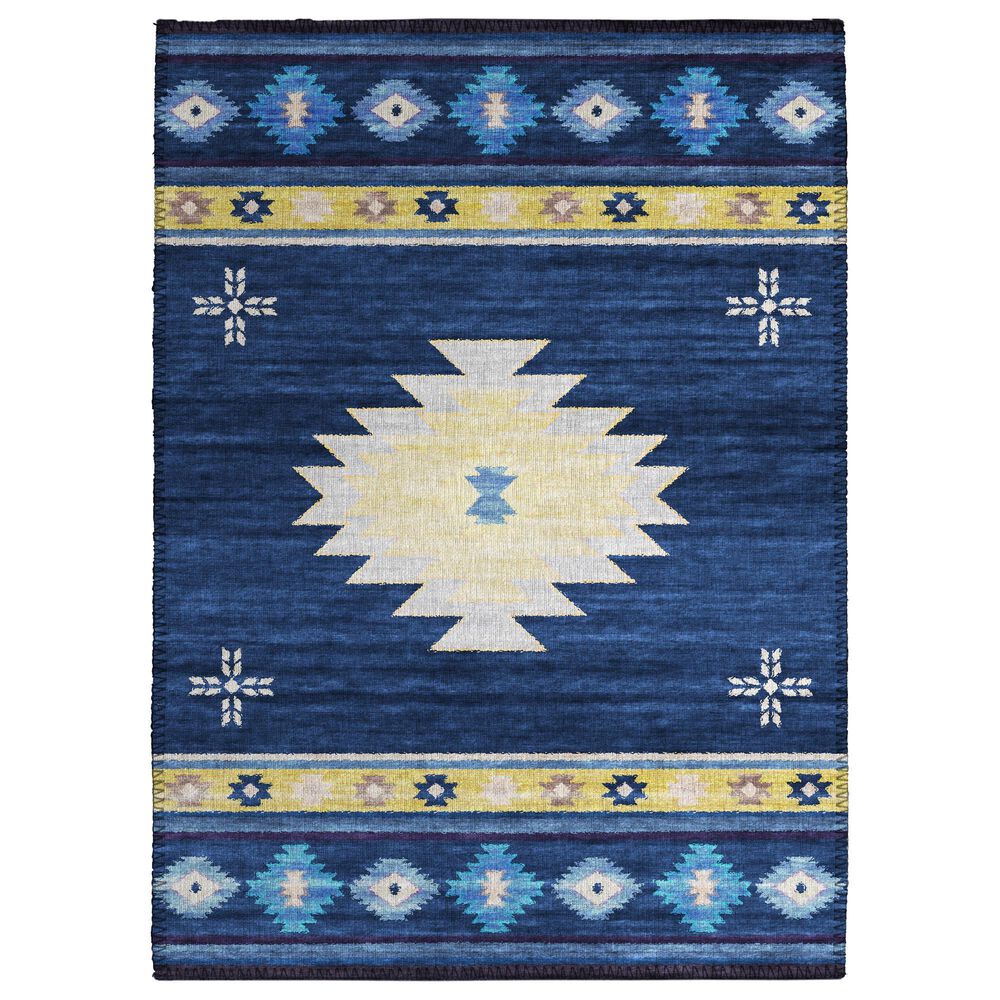 Dalyn Rug Company Phoenix 2"6" x 3"10" Navy Indoor/Outdoor Area Rug, , large