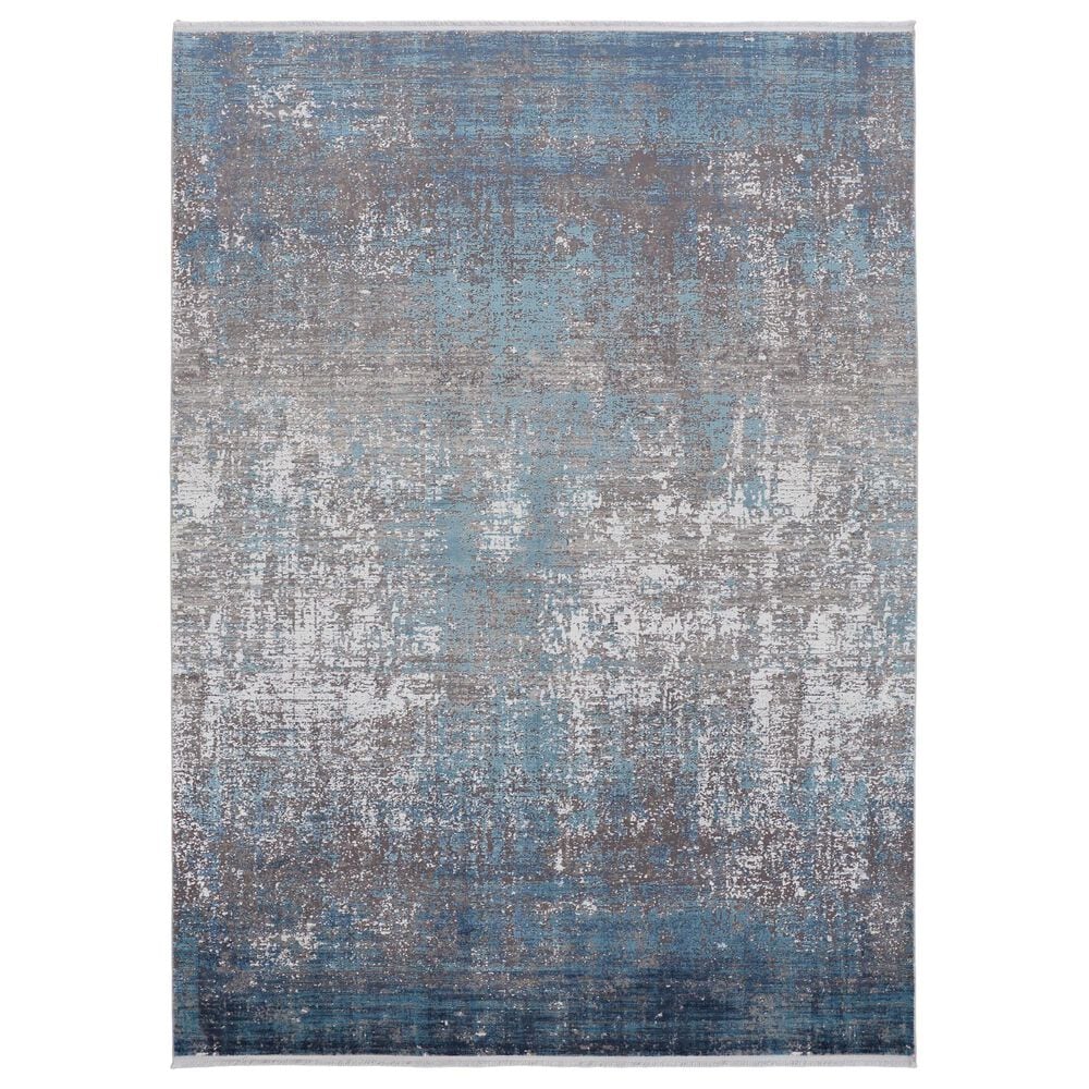 Feizy Rugs Cadiz 3"2" x 5" Blue and Gray Area Rug, , large