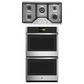 GE Profile 2-Piece Kitchen Package with 30" Built-In Double Wall Oven and 36" Gas Cooktop in Stainless Steel, , large