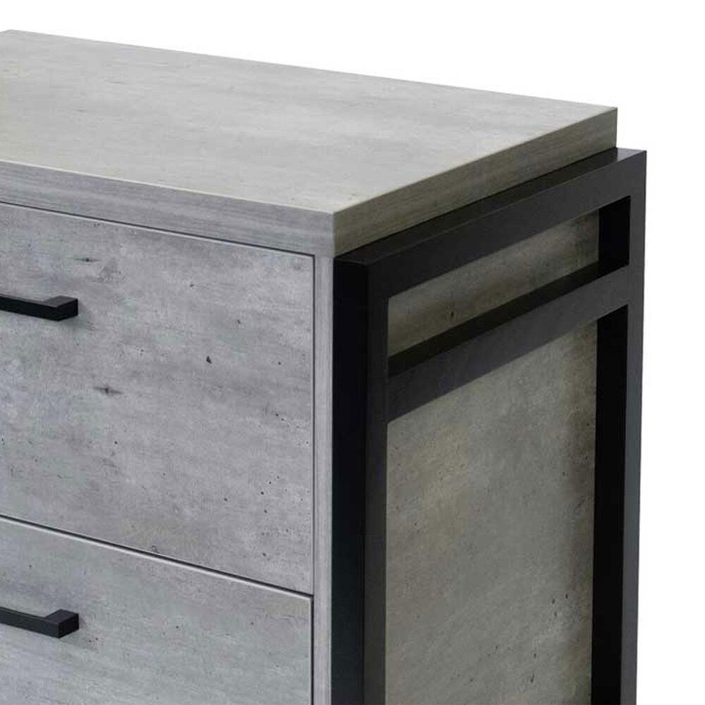 Wycliff Bay Mason Lateral File Cabinet in Gray and Black, , large