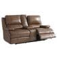 Bassett Parker Power Console Loveseat with Headrest and Lumbar in Umber, , large