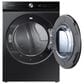 Samsung Bespoke 5.3 Cu. Ft. Front Load Washer and 7.6 Cu. Ft. Gas Dryer Laundry Pair with Stacking Kit in Brushed Black, , large