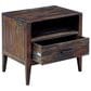 Porter Design Fall River 1 Drawer Nightstand in Brown and Gray, , large