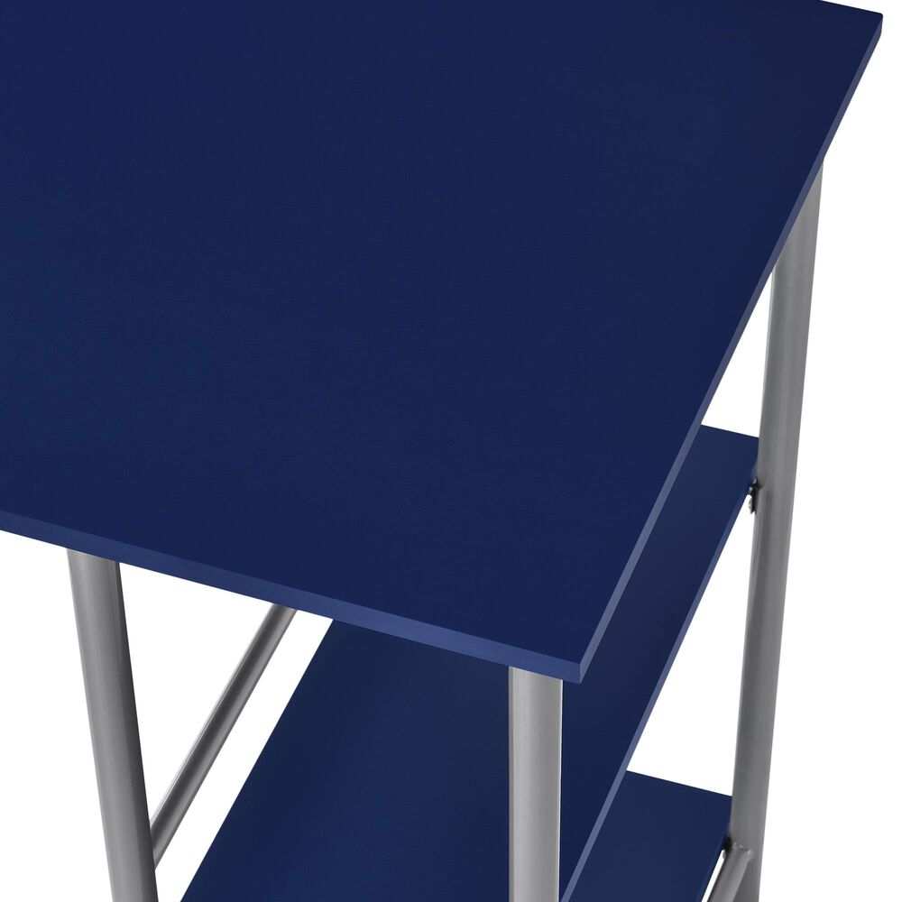 Ameriwood Home Meridian Metal Student Computer Desk, Blue