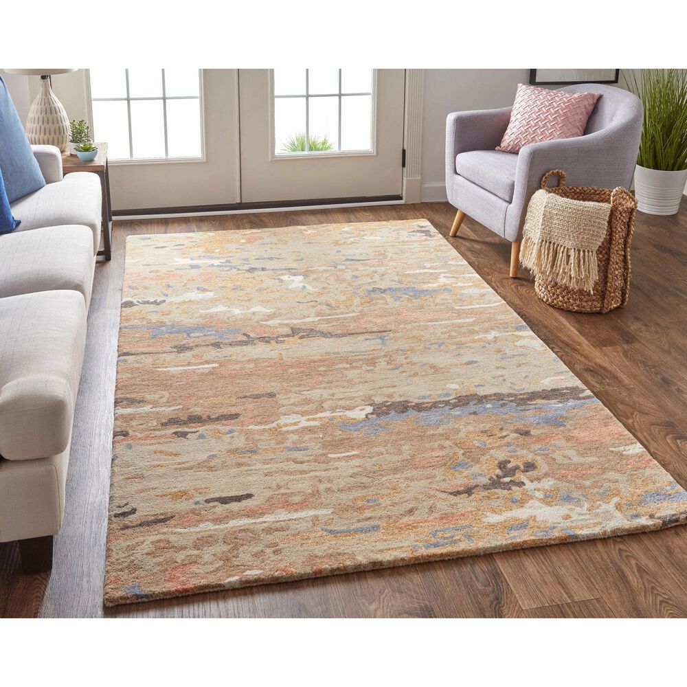 Feizy Rugs Everley 5&#39; x 8&#39; Beige Area Rug, , large