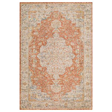 Surya Mona Lisa 7"10" x 10"3" Brick Red, Tan, Mustard, Dark Blue, Sage, Burgundy and Olive Area Rug, , large