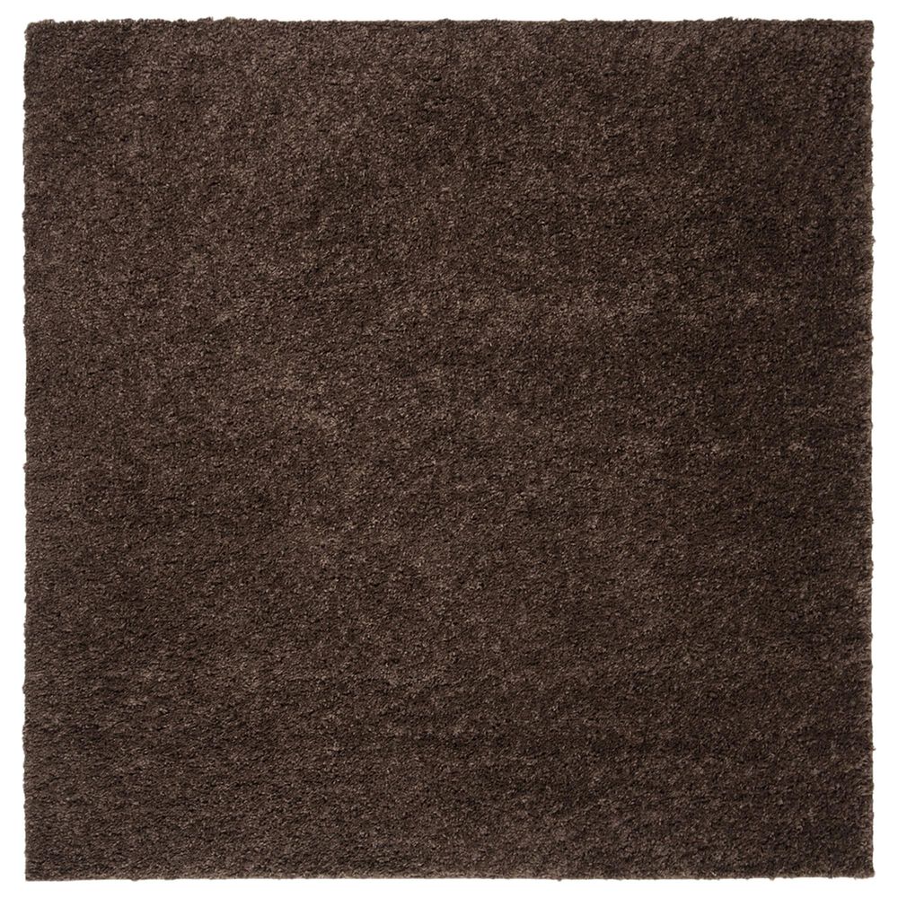 Safavieh August Shag 3" Square Brown Area Rug, , large