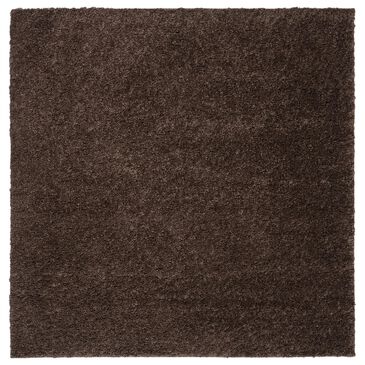 Safavieh August Shag 3" Square Brown Area Rug, , large