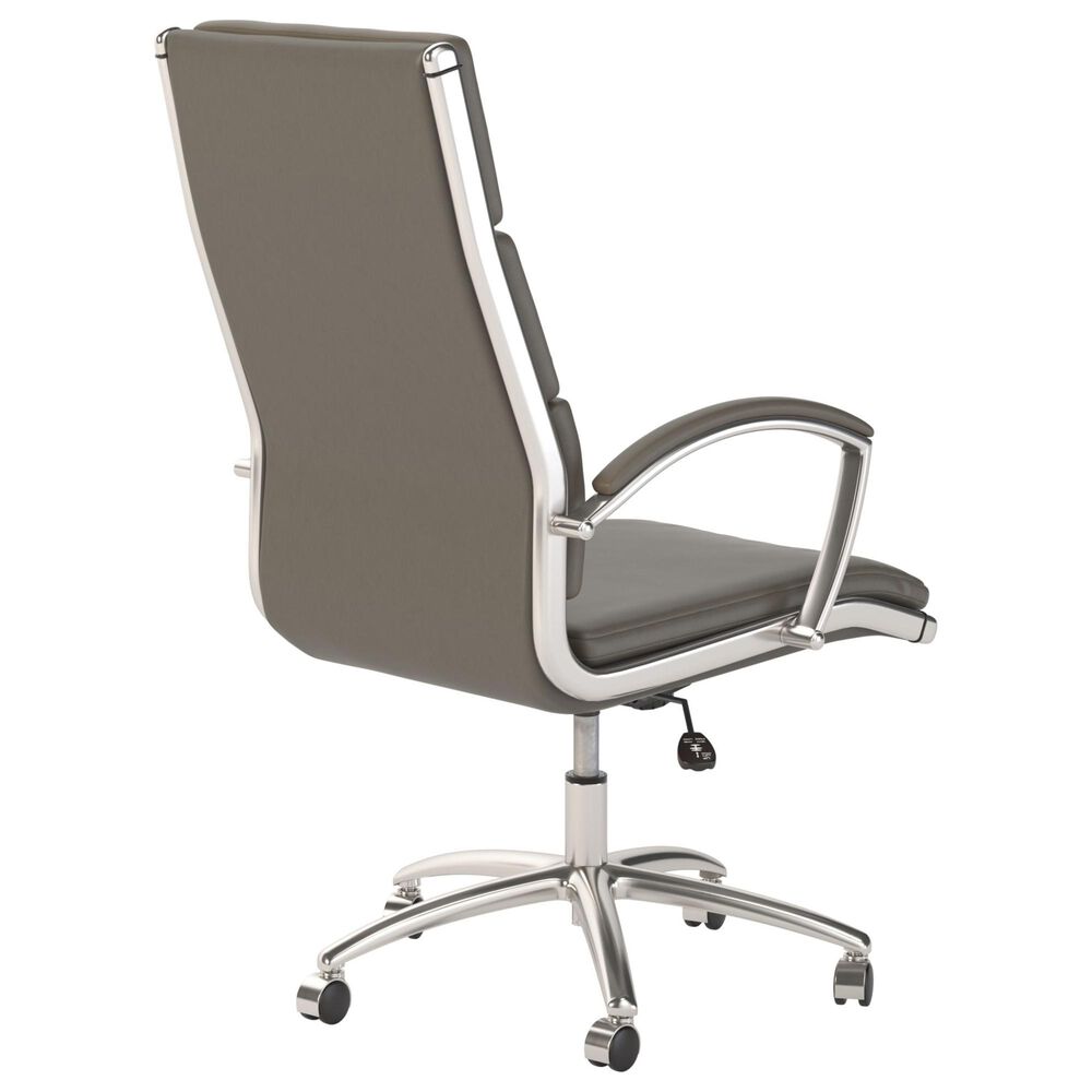 Bush Echo Leather Executive Chair in Washed Gray, , large