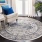 Safavieh Oregon 6"7" Round Ivory and Blue Area Rug, , large