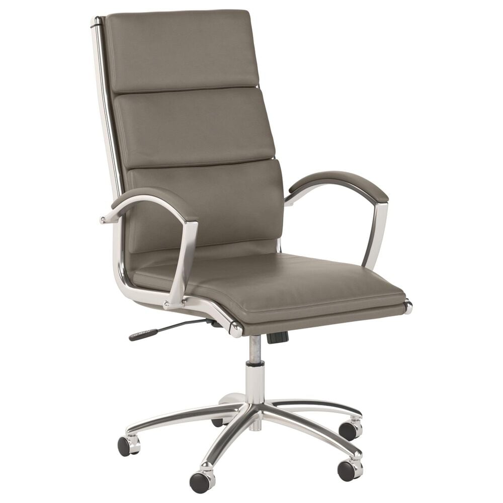 Bush Echo Leather Executive Chair in Washed Gray, , large