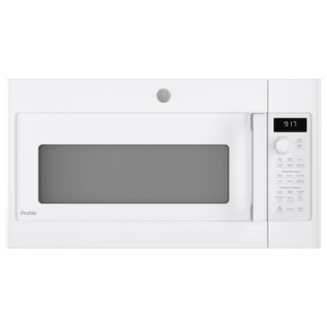 GE Profile 1.7 Cu. Ft. Convection Over-the-Range Microwave Oven in White, , large
