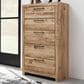 Signature Design by Ashley Hyanna 5-Drawer Chest in Golden Rustic, , large