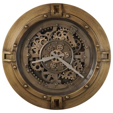 Howard Miller Gerallt Wall Clock in Antique Brass, , large