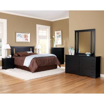 Lemoore Essential Full/Queen Panel Headboard with Side Styles in Black, , large