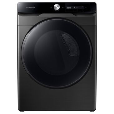 Samsung 7.5 Cu. Ft. Smart Dial Electric Dryer with Super Speed Dry and Steam in Brushed Black, , large