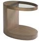 Lexington Furniture Shadow Play 1-Shelf End Table in Taupe Gray and Clear, , large