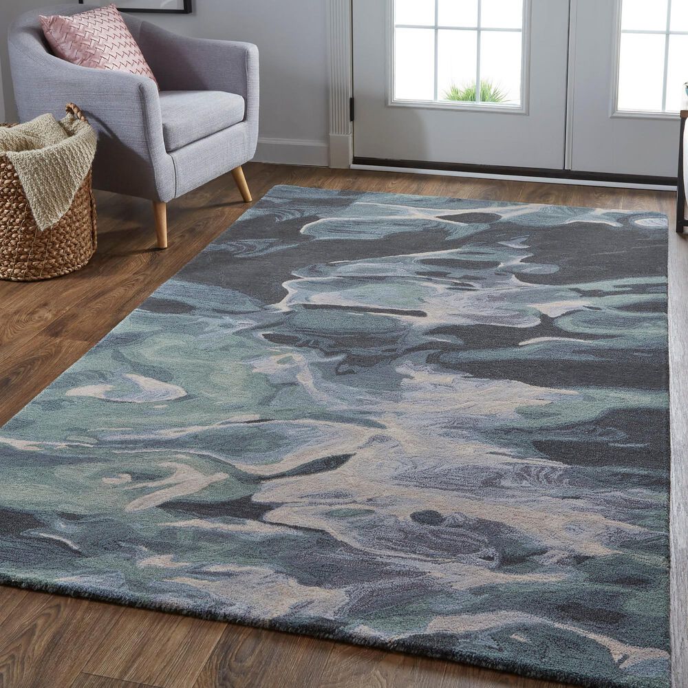 Feizy Rugs Amira 3&#39;6&quot; x 5&#39;6&quot; Green and Blue Area Rug, , large