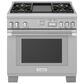 Thermador 36" Pro Grand Commercial Depth Gas Range in Stainless Steel, , large