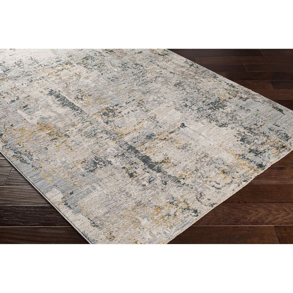 Surya Laila 6&#39;7&quot; x 9&#39;6&quot; Light Gray, Navy, Camel, Wheat and Charcoal Area Rug, , large