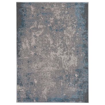Kas Oriental Rugs Luna Natura 3"3" x 4"11" Silver and Blue Area Rug, , large