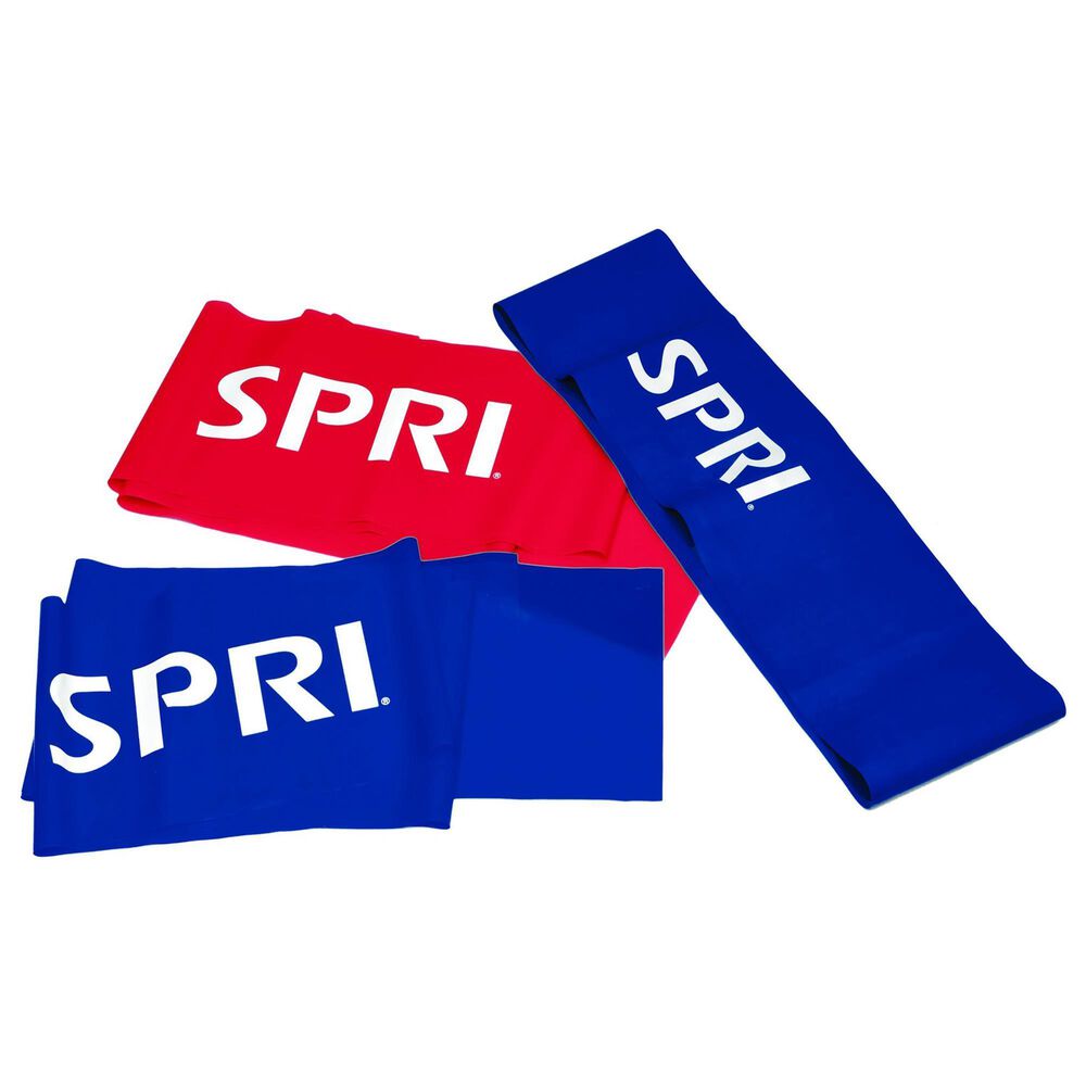 Spri Fitness Flat Band Kit in Red and Blue, , large