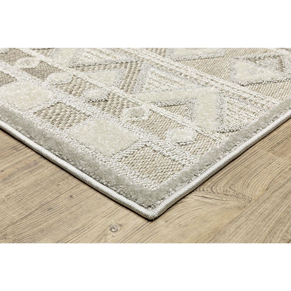 Oriental Weavers Tangier TAN09 5&#39;3&quot; x 7&#39;6&quot; Beige Area Rug, , large