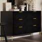 New Heritage Design Kailani 6-Drawer Dresser in Black, , large