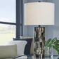 Signature Design by Ashley Ellford Table Lamp in Black, Brown and Cream, , large