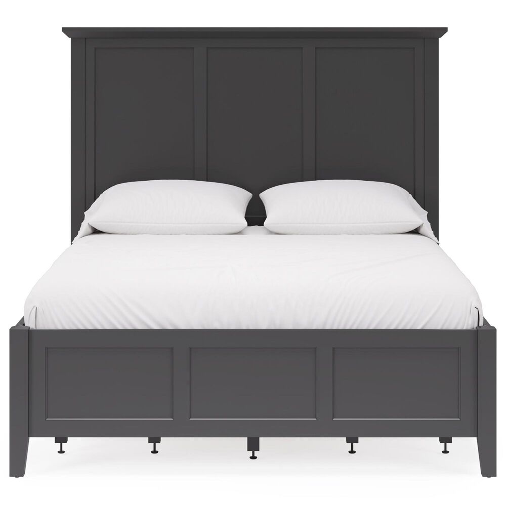 Urban Home Grace Eastern King Panel Bed in Raven Black, , large