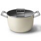 Smeg 8Qt Casserole in Matte Cream, , large