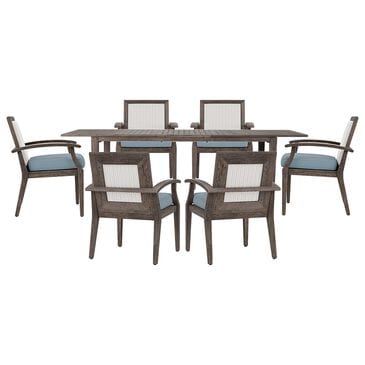 Lloyd Flanders Frontier 7-Piece Outdoor Dining Set in Smokehouse, , large