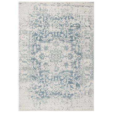 Safavieh Madison MAD603J 4" x 6" Teal and Ivory Area Rug, , large