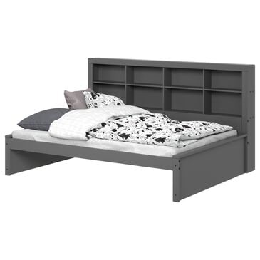 Forest Grove Full Bookcase Bed Dark Grey, , large